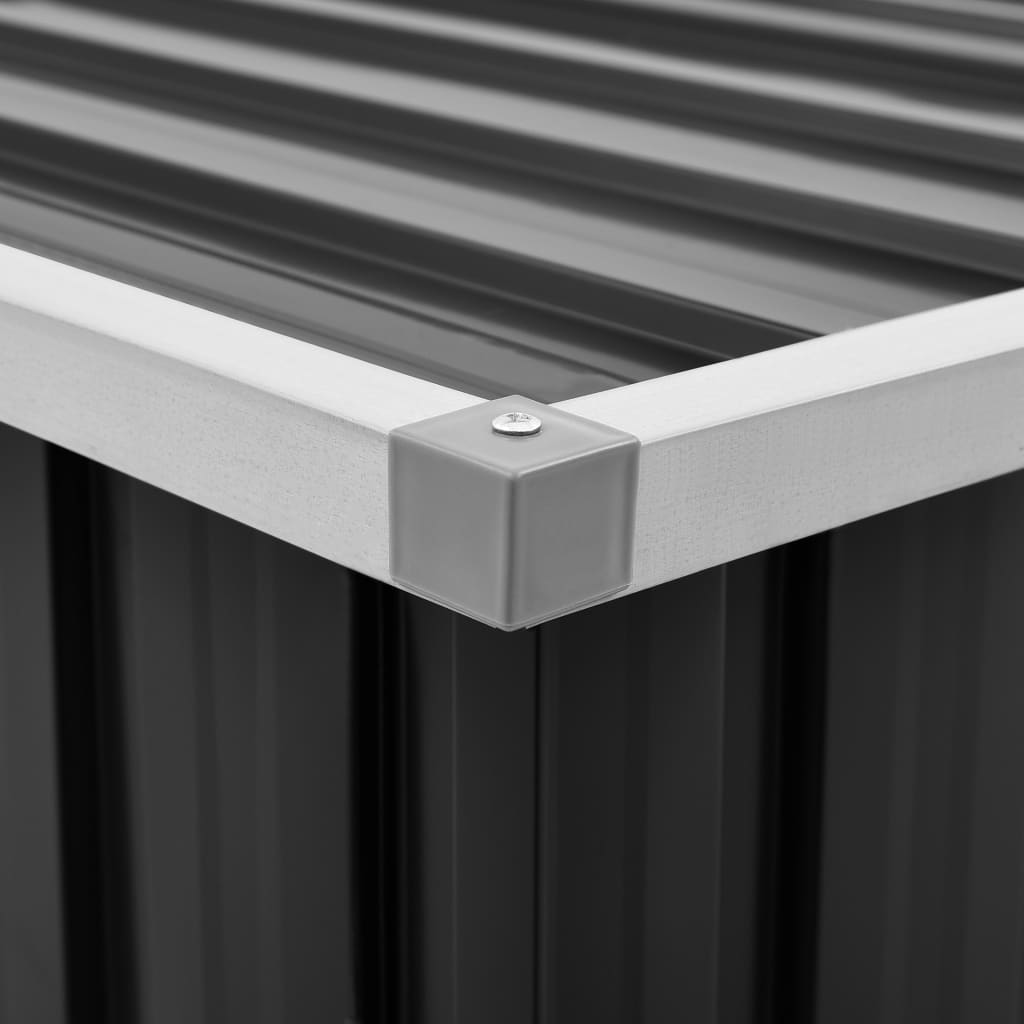 NNEVL Garden Storage Box Anthracite 109x67x65 cm