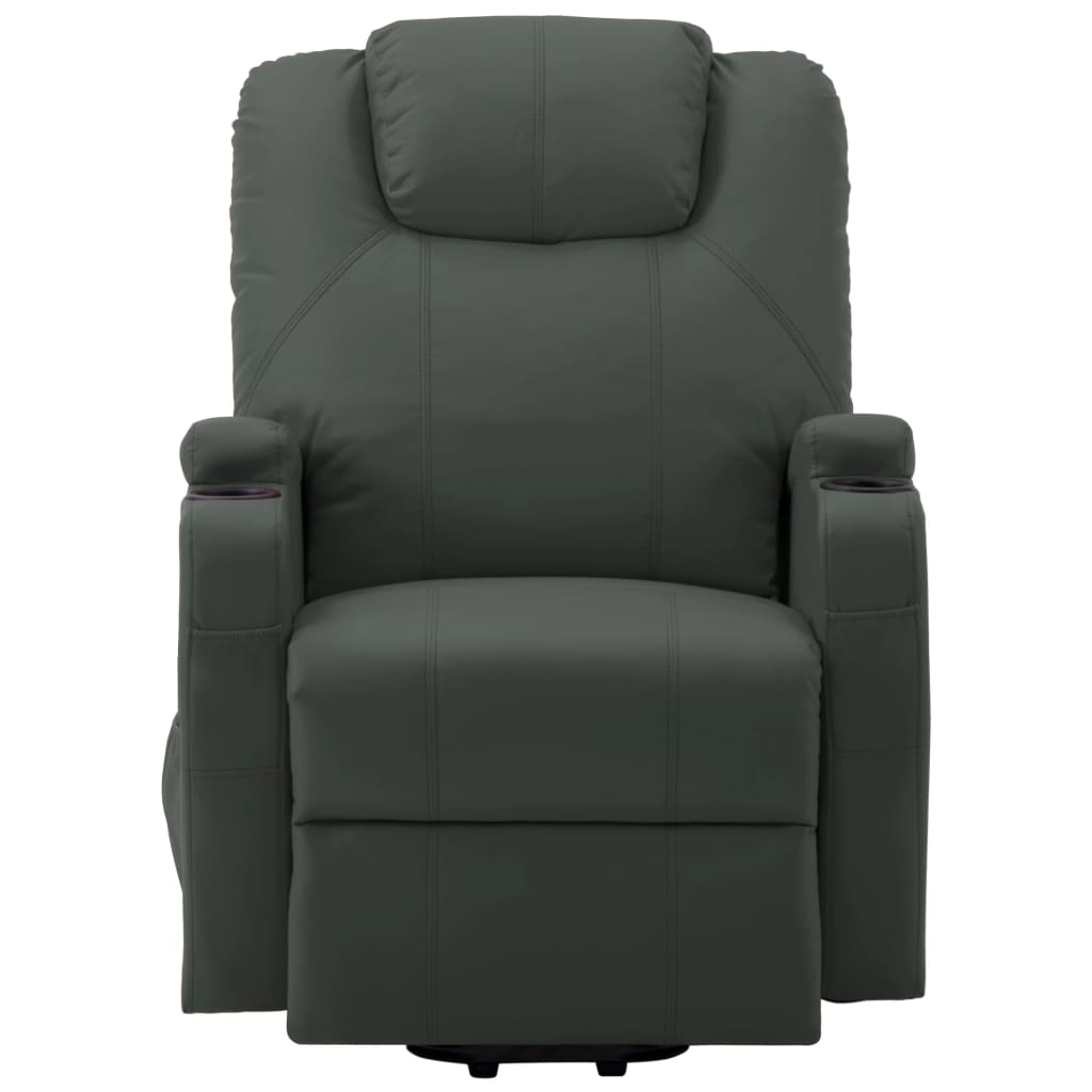 NNEVL Massage Stand-up Chair Anthracite Faux Leather