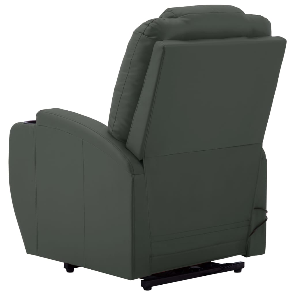 NNEVL Massage Stand-up Chair Anthracite Faux Leather
