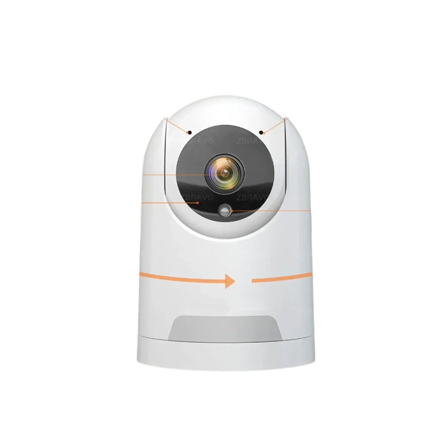 5MP WiFi Indoor Security Camera — Baby Monitor with Night Vision & Auto-Tracking