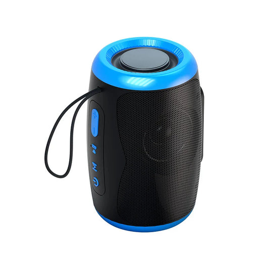 IPX5 Portable Bluetooth 5.3 Speaker — Hi-Fi Stereo, Multi-Input (Blue)