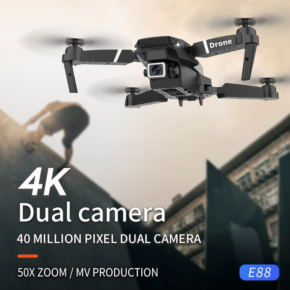 4K WiFi FPV Drone — Dual Camera, Altitude Hold & Wide Angle Lens