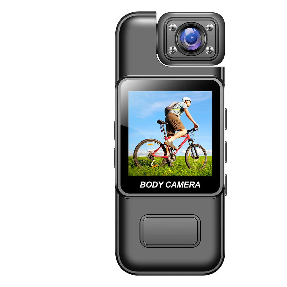 4K WiFi Mini Body Camera — Night Vision, Motion Detection & 8Hr Battery (Black)