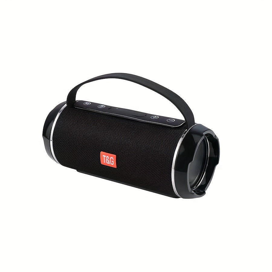 Portable Wireless Bluetooth Speaker — 5.0 Surround Sound, USB-C Charging (Black)