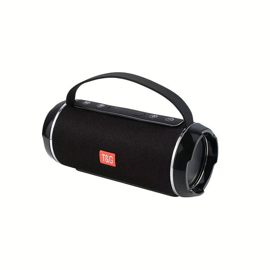 Portable Wireless Bluetooth Speaker — 5.0 Surround Sound, USB-C Charging (Black)